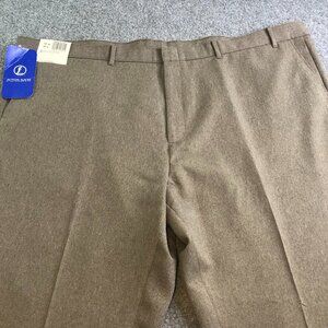 Levis Pants Mens 52x30 Brown Tan Action Slacks Trousers Vintage Pockets